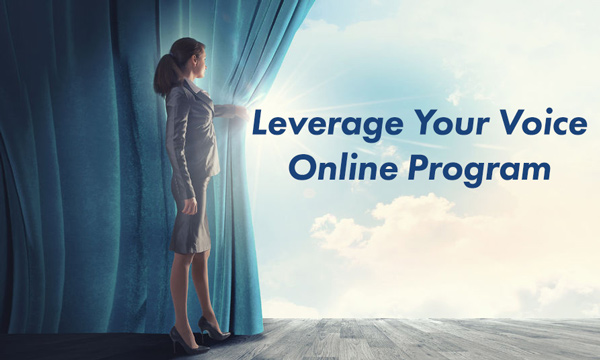 Leverage Your Voice Online Program Image of Woman
